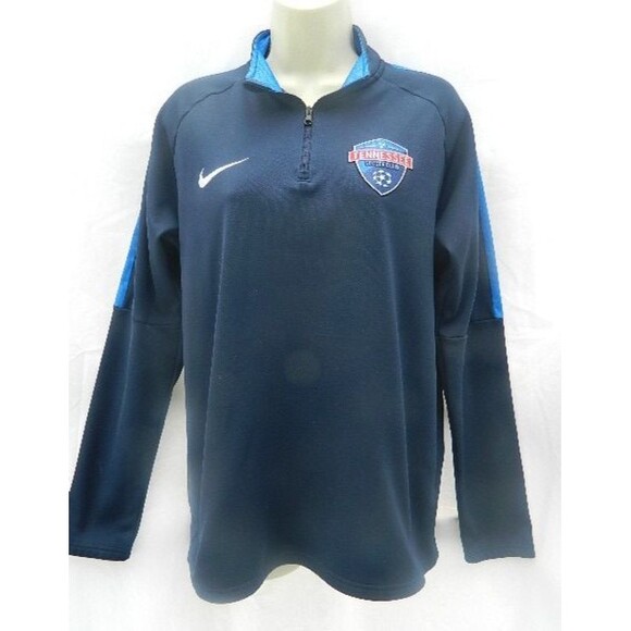 Nike Dri Fit Tennessee Soccer  Club Jacket Pullover Long Sleeve Men Medium Blue - Picture 1 of 14